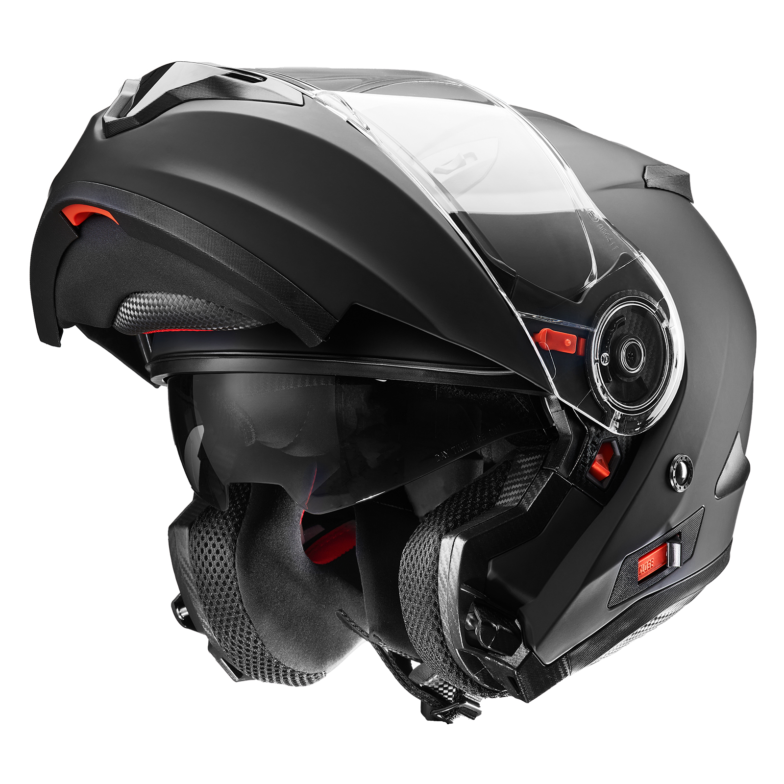 【国内SG/PSC正規品】 FUKUSEI バイクヘルメット フルフェイス インナーシールド付き システムヘルメット フリップアップ FF868 マットブラック Lサイズ 59-60cm未満